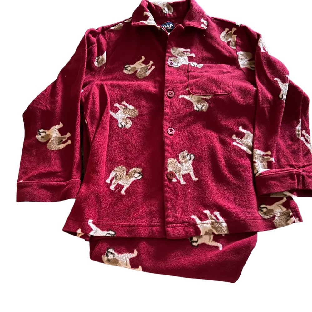 Gap Kids Pajamas Sz 8 Shirt and Pants Dog